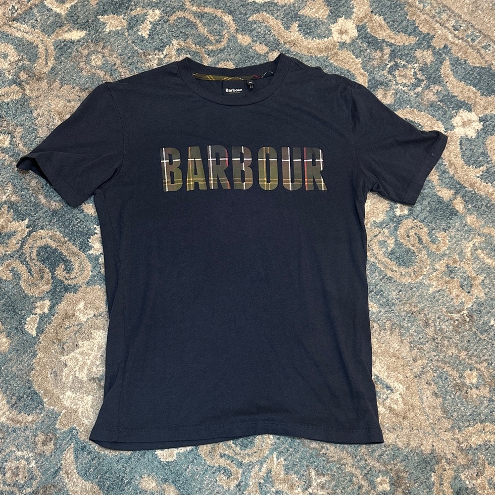 Barbour Black Graphic Tee